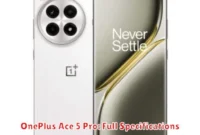 OnePlus Ace 5 Pro: Full Specifications