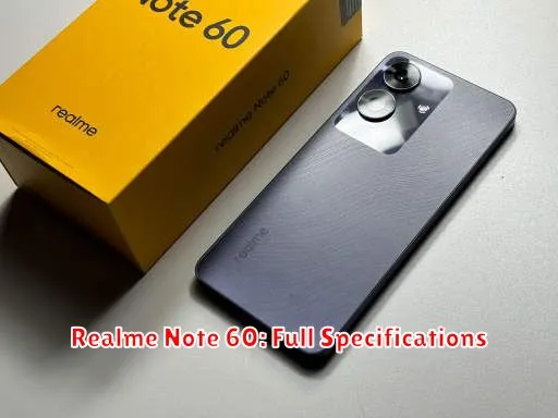Realme Note 60: Full Specifications
