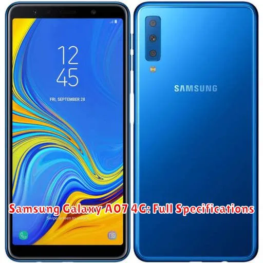 Samsung Galaxy A07 4G: Full Specifications