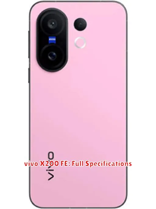 vivo X200 FE: Full Specifications